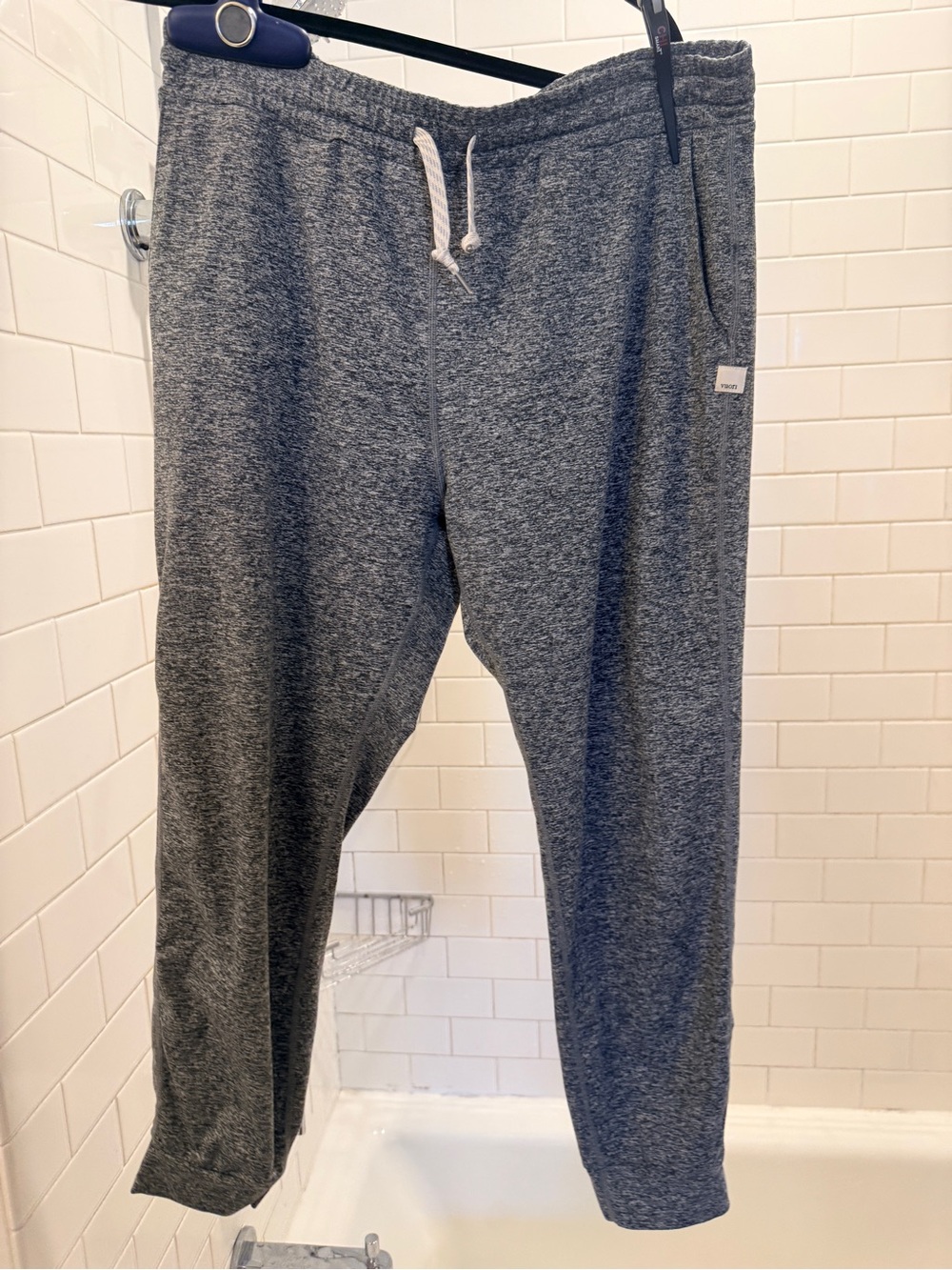 Vuori Performance Joggers Heather Gray Drawstring Lounge Pants